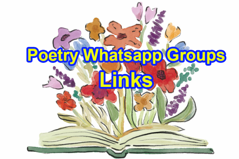 Best Poetry WhatsApp Group Links